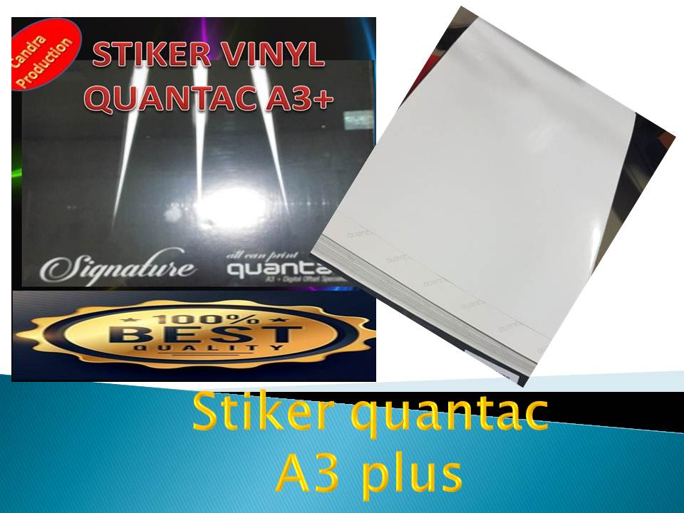 Bahan Sticker Digital Printing 081321477900 Jual Bahan Sticker Vinyl QUANTAC A3+ Type matte