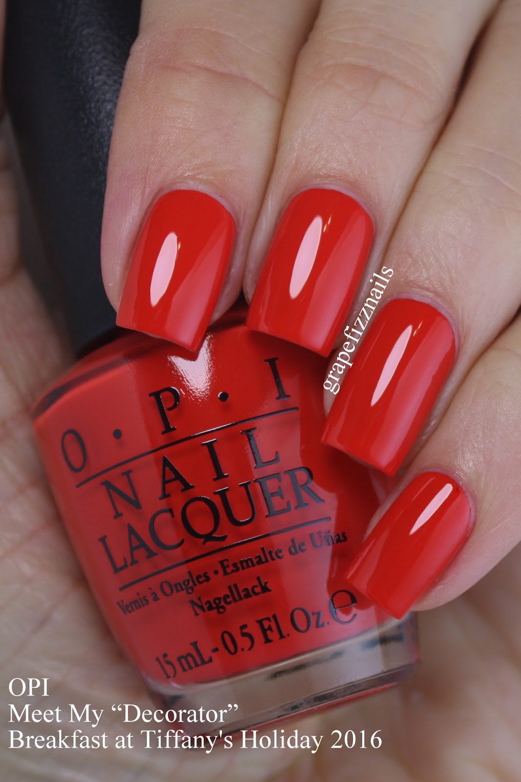opi bright red nail polish