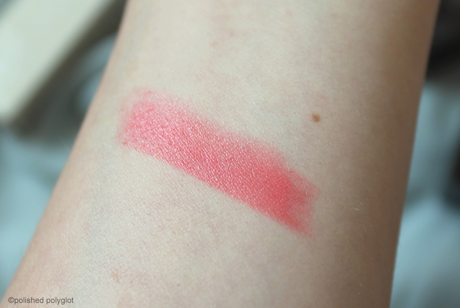 Lippy of the week: Burberry Kisses, Hydrating lip color in Coral Pink /  Polished Polyglot