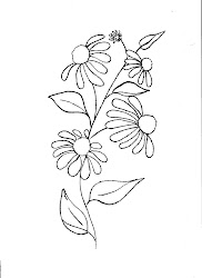 flower easy patterns fabric floral designs drawing simple painting paint embroidery cool draw pattern drawings paintings purple magazine round brushes