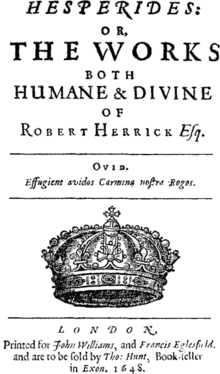 Robert Herrick Cavalier poet Robert Herrick Cavalier poet