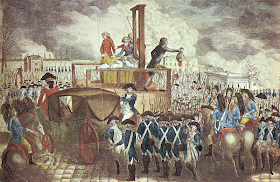 Execution of Louis XVI from an English engraving, 1798