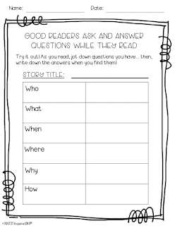 Asking and answering questions is my favorite skill to teach! Here are some fun activities that help me when teaching about this important topic.