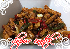 Sajian Tumis Tempe Pedas Manis ala Dapur Cantik Gambar Masakan Tumis Tempe Pedas Manis Dapur Cantik