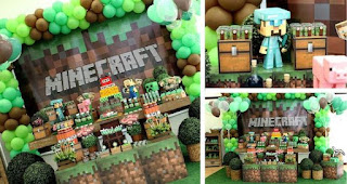 Fiestas Infantiles Decoradas con Minecraft