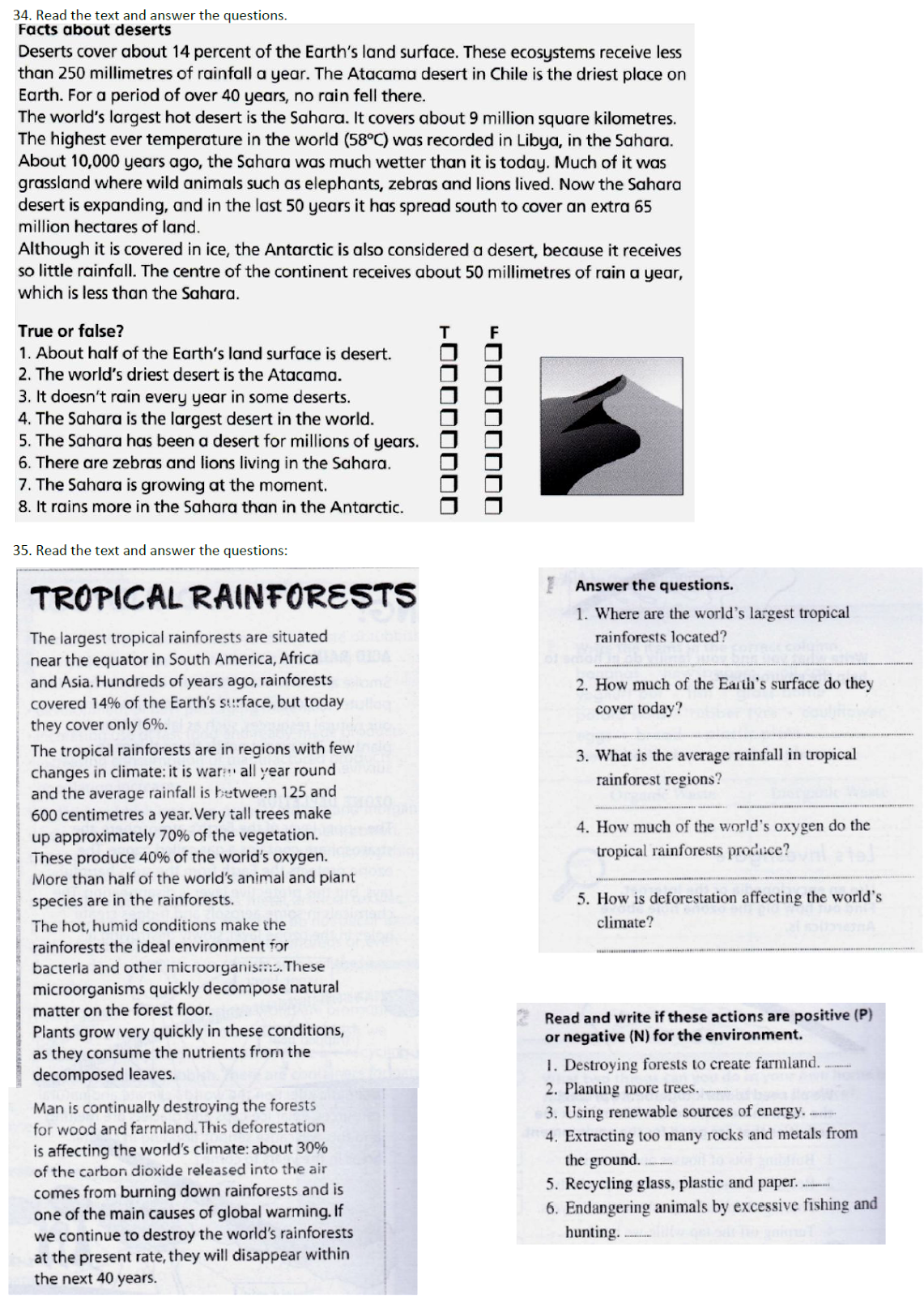 Natural Science 5 grade 5. LIVING THINGS Types of ecosystems