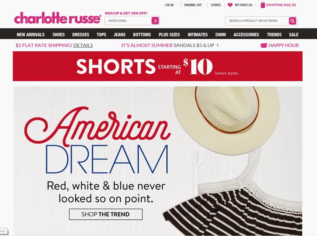 Charlotte russe free shipping coupons