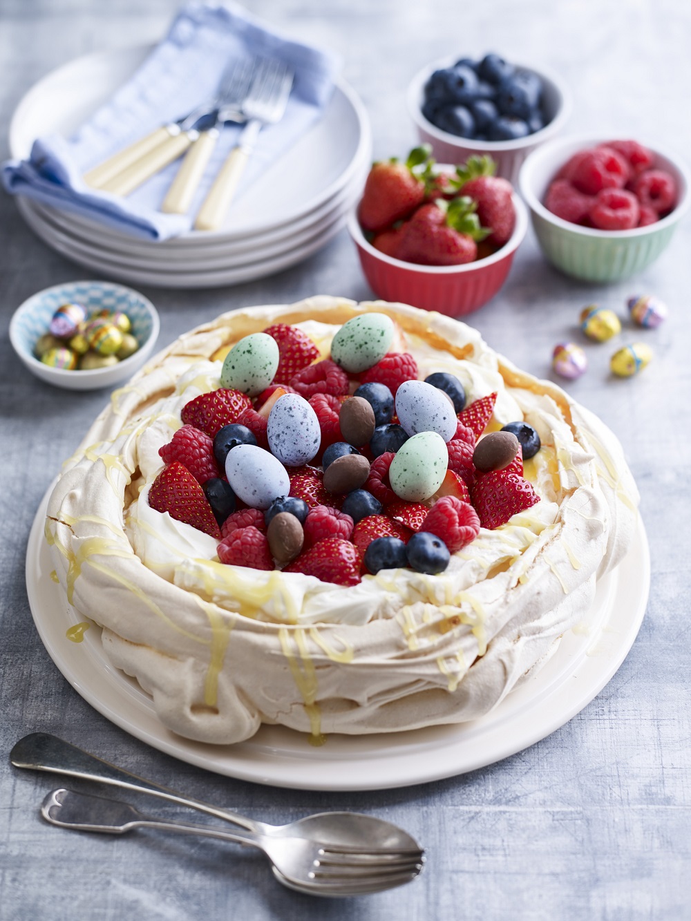 BerryWorld Mixed Berry Pavlova For Easter