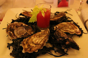 Oysters with Bloody Mary Salsa