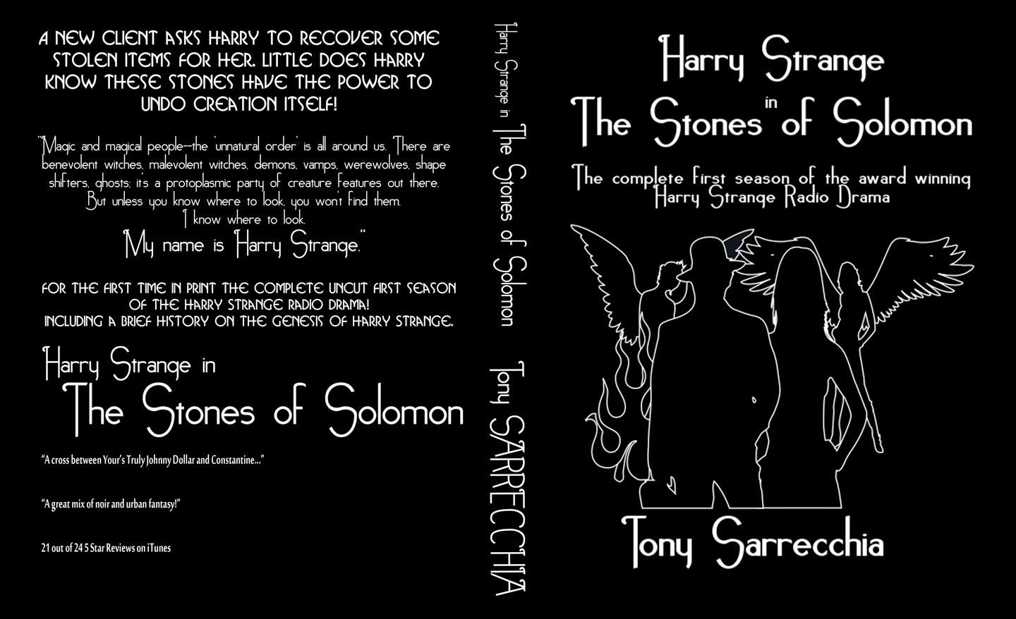 Cover for the novel (bound scripts) of Harry Strange in The Stones of Solomon