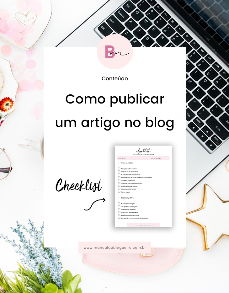 Como publicar um artigo no blog - Checklist Como publicar um artigo no blog