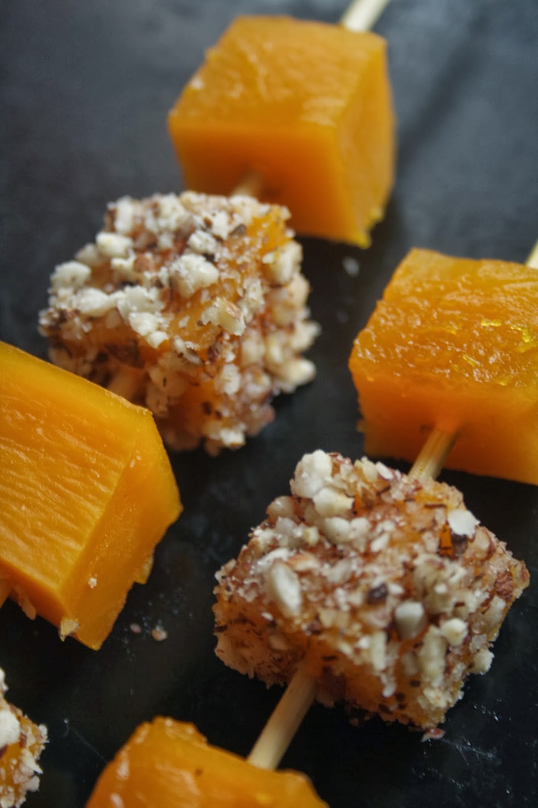 the Old Curiosity Shop Pumpkin Skewers with Hazelnuts