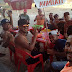Jogadores e comissão do Angico tomando gelada