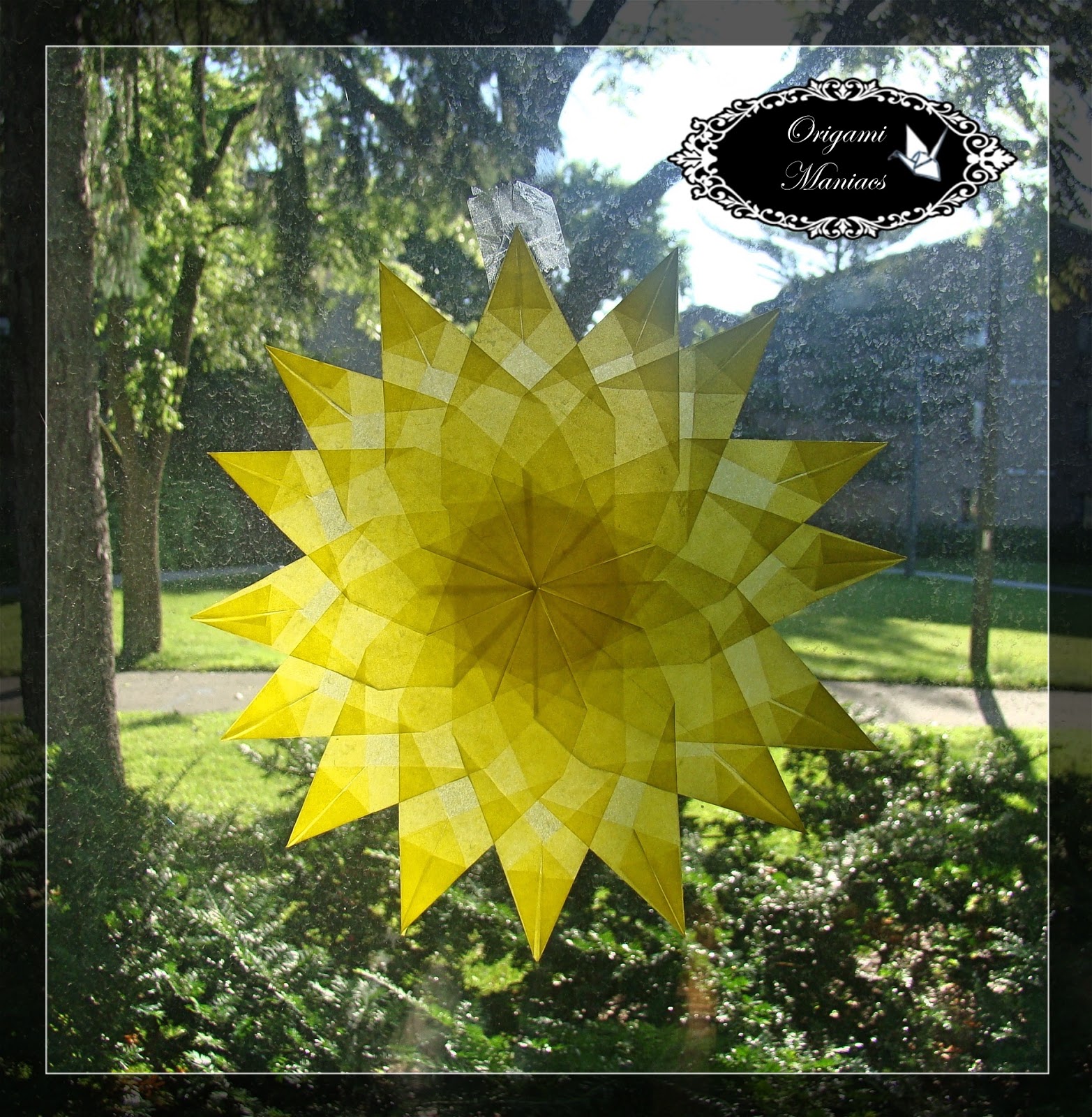 Origami Maniacs Window Stars or Suncatchers