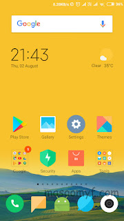 MIUI 10 Home Screen