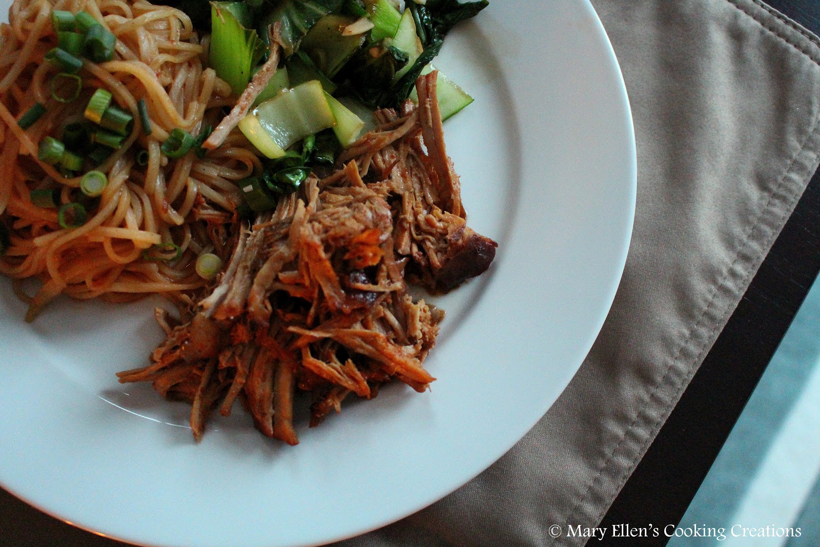 Mary Ellen's Cooking Creations Slow Cooker Chinese BBQ Pulled Pork