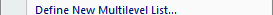 define multilevel list define multilevel list