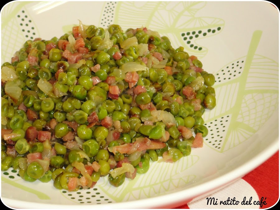 Guisantes con jamón