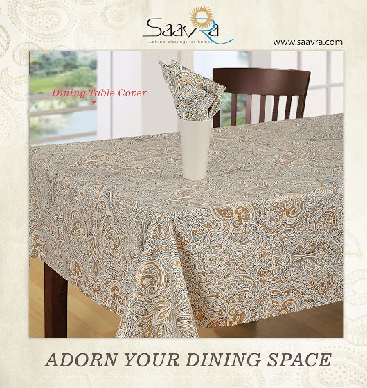 SaavraHome Furnishing Manufacturers Table Covers For a Rich Dining