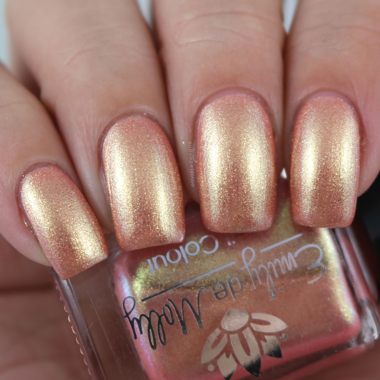 Emily de Molly Meet Me Halfway swatched by Olivia Jade Nails