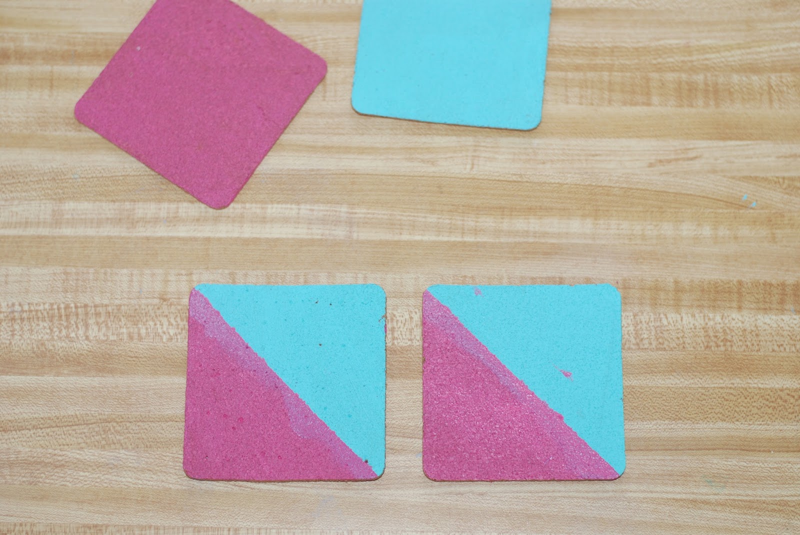 The Kitkat Studio DIY Colored Cork Board