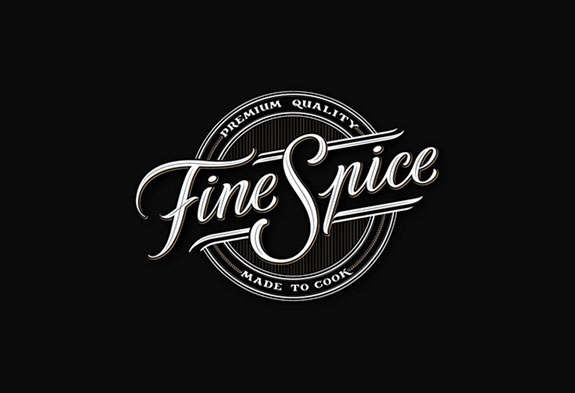 Copperplate Script Calligraphy usage in Logotype