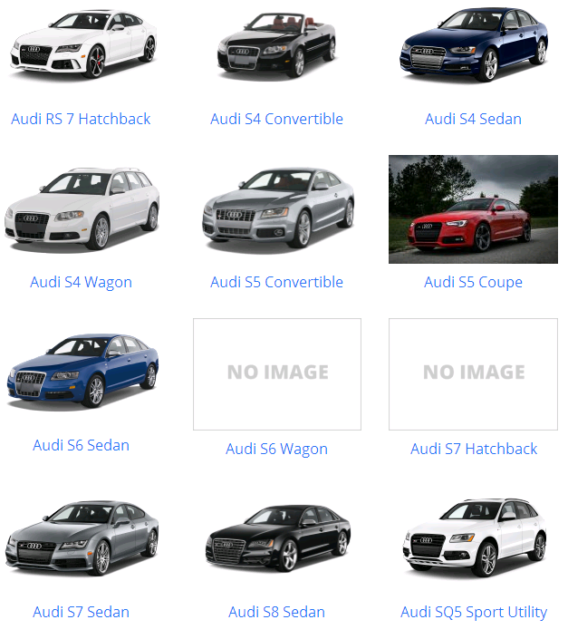 Các dòng xe Audi & mẫu xe Audi từ trước đến nay