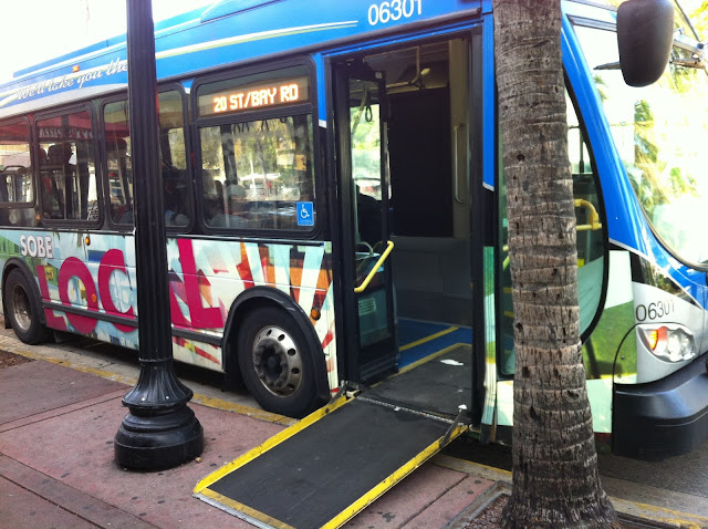 Acessibilidade do ônibus em Miami Beach