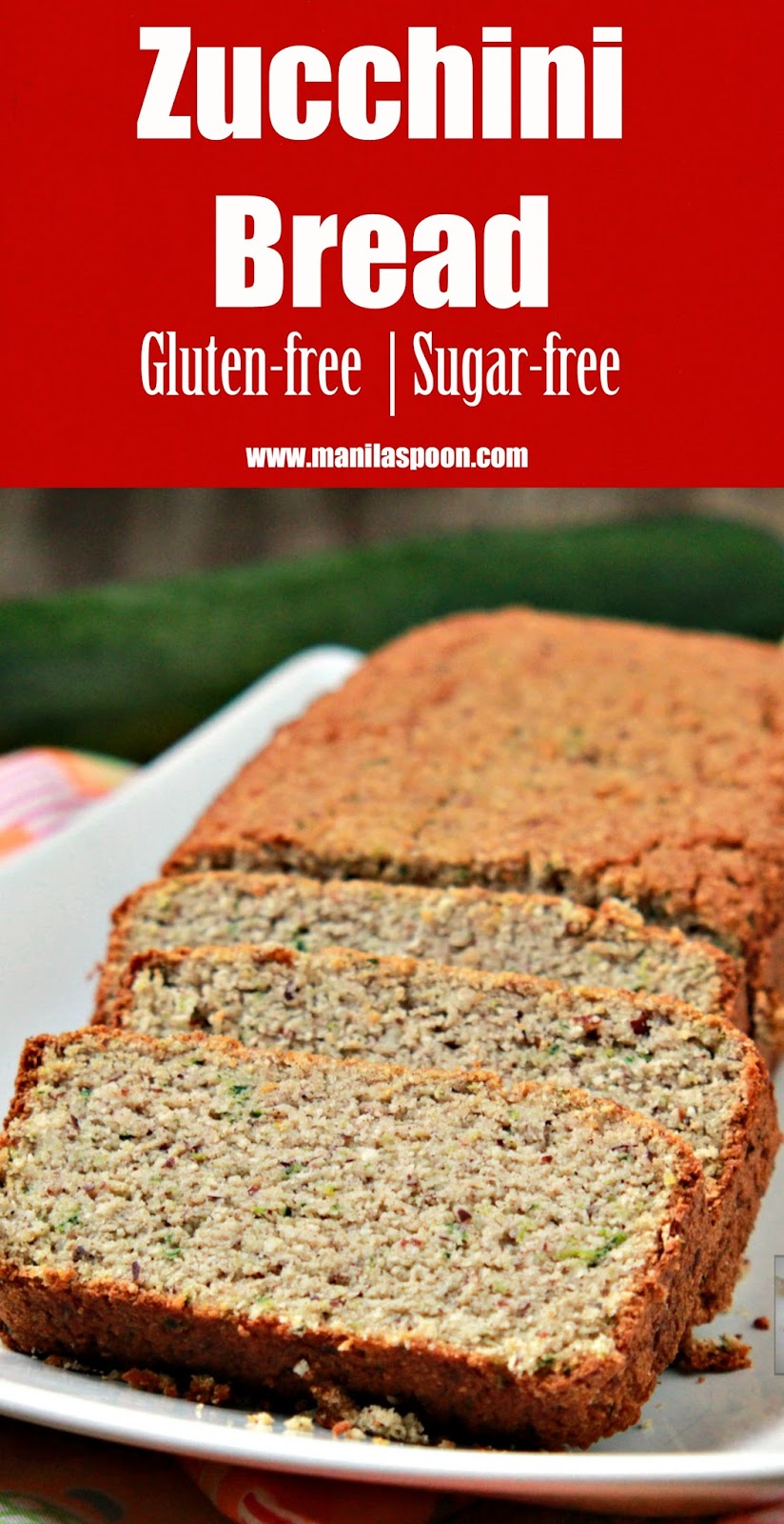 Our favorite low-carb, sugar-free bread that tastes delicious! This gluten-free zucchini bread is moist and has notes of coconut and almonds!