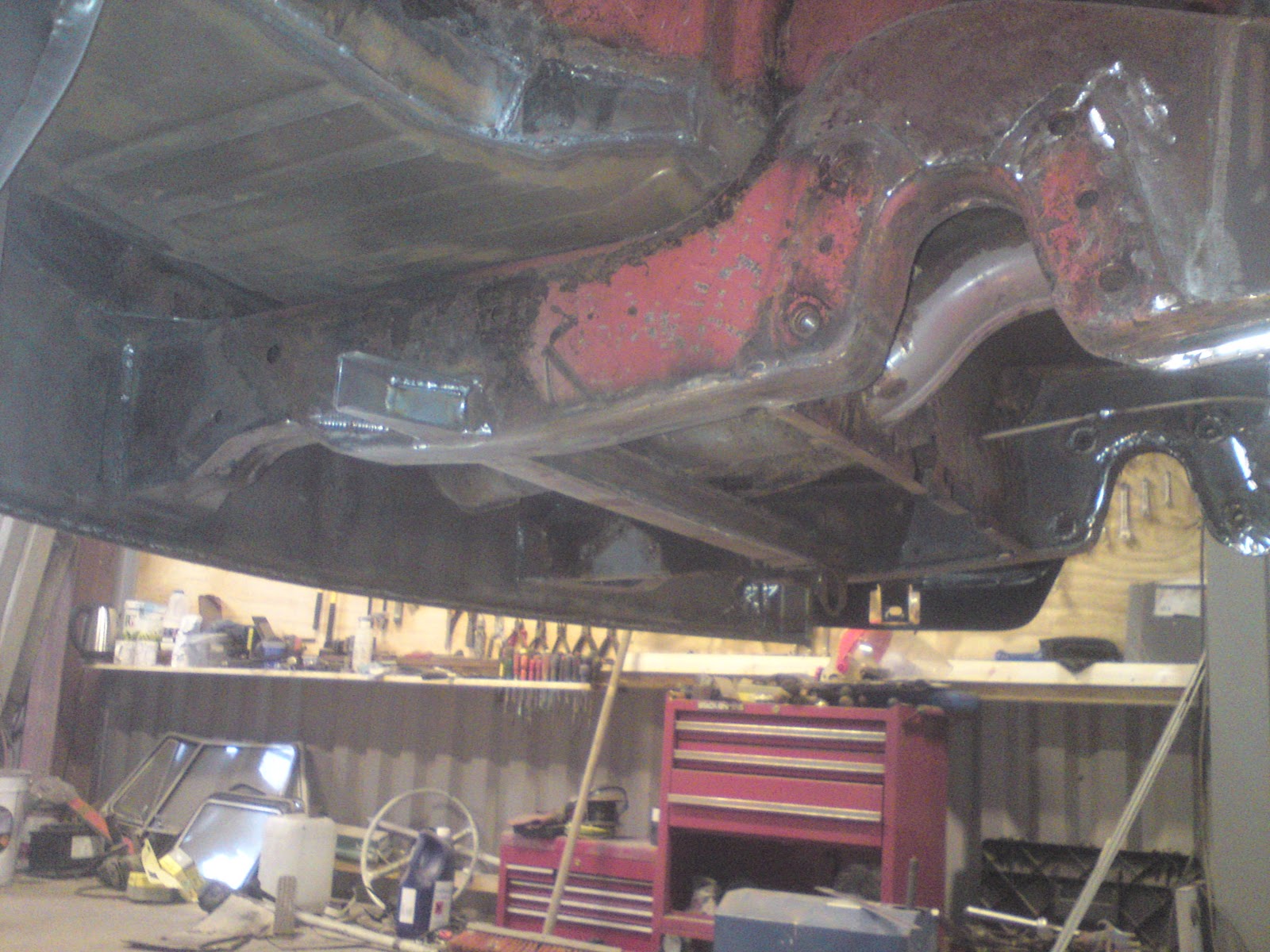 Steel Demon's Auto Surgery Final stage of welding and door gap checking