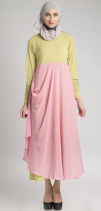  Contoh  Model Baju  Dress Muslim Terbaru 2019
