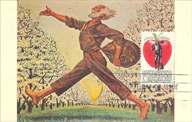 POSTCARDY: the postcard explorer: Johnny Appleseed Stamp