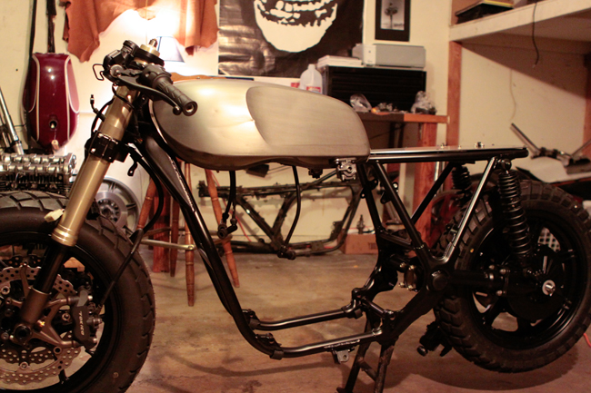 Yamaha XS850 cafe racer frame