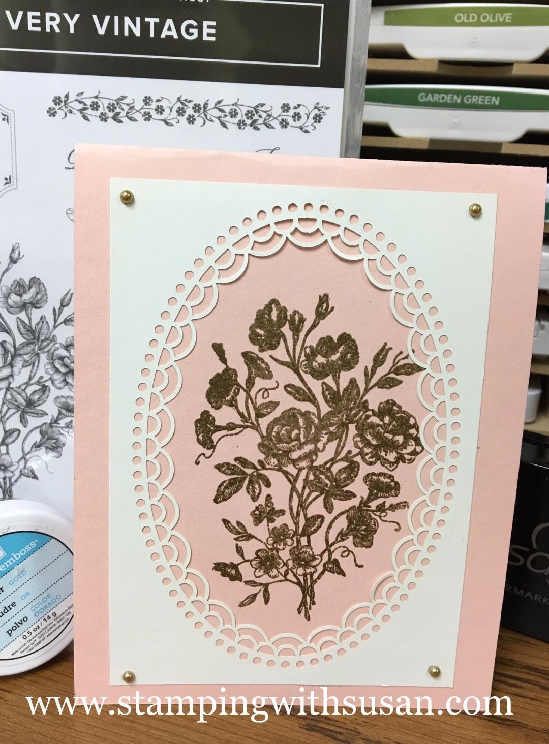 Stamping With Susan Stampin' Up! Very Vintage