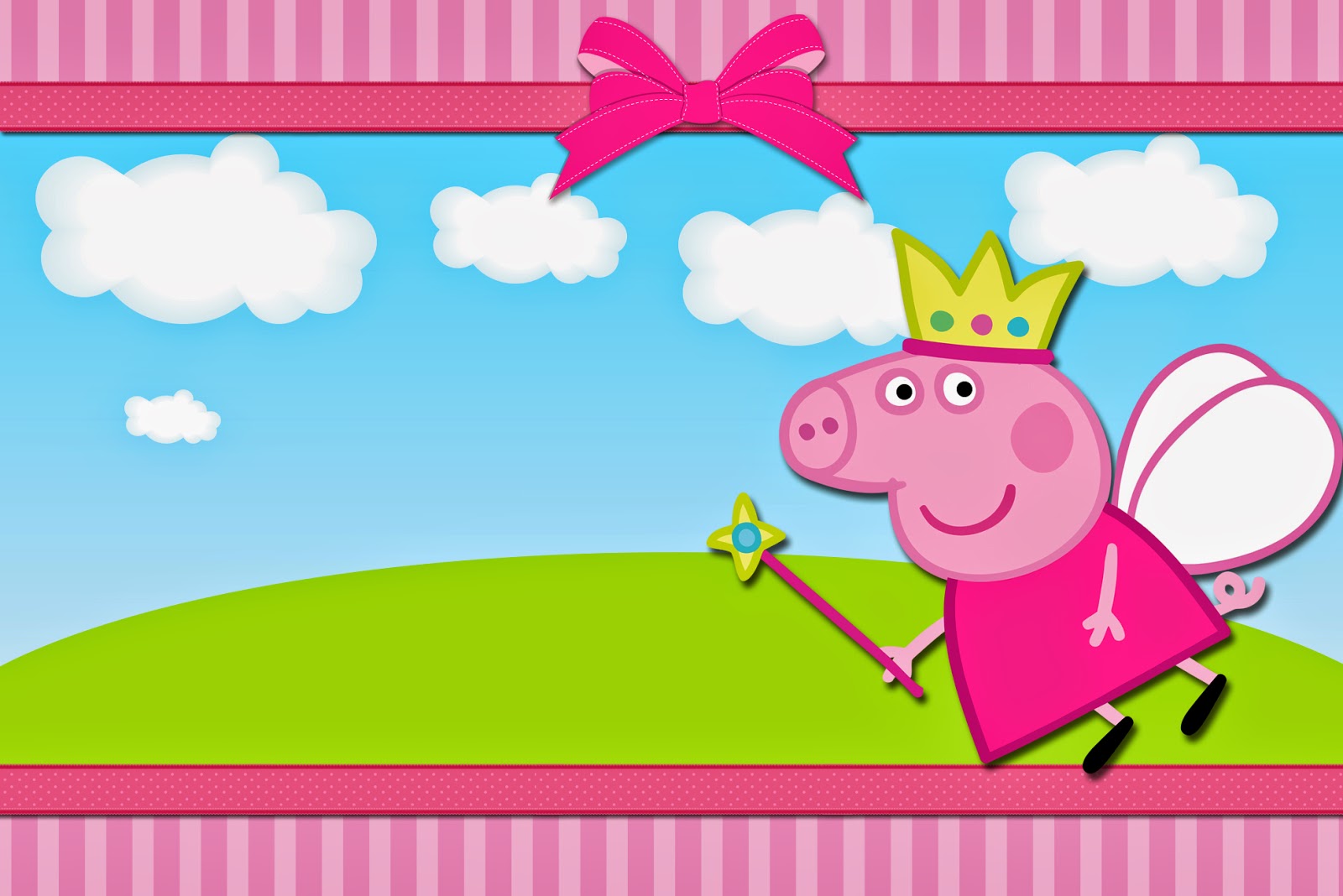 Peppa Pig Fairy: Free Printable Invitations. - Oh My Fiesta! in english
