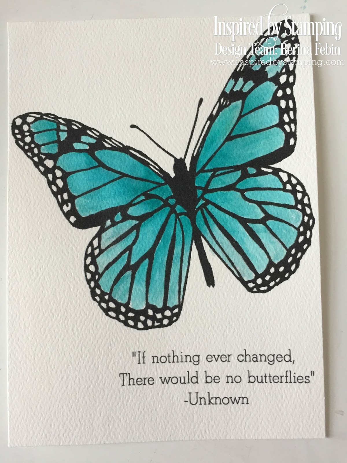 Moxie Craftie Teal Butterfly