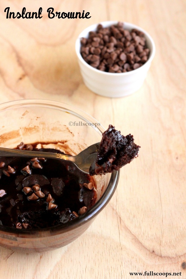 Instant Microwave Brownie eggless Full Scoops instant-microwave-brownie-eggless-full-scoops