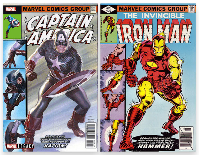 capa de alex ross para capitão américa é versão de capa do iron man