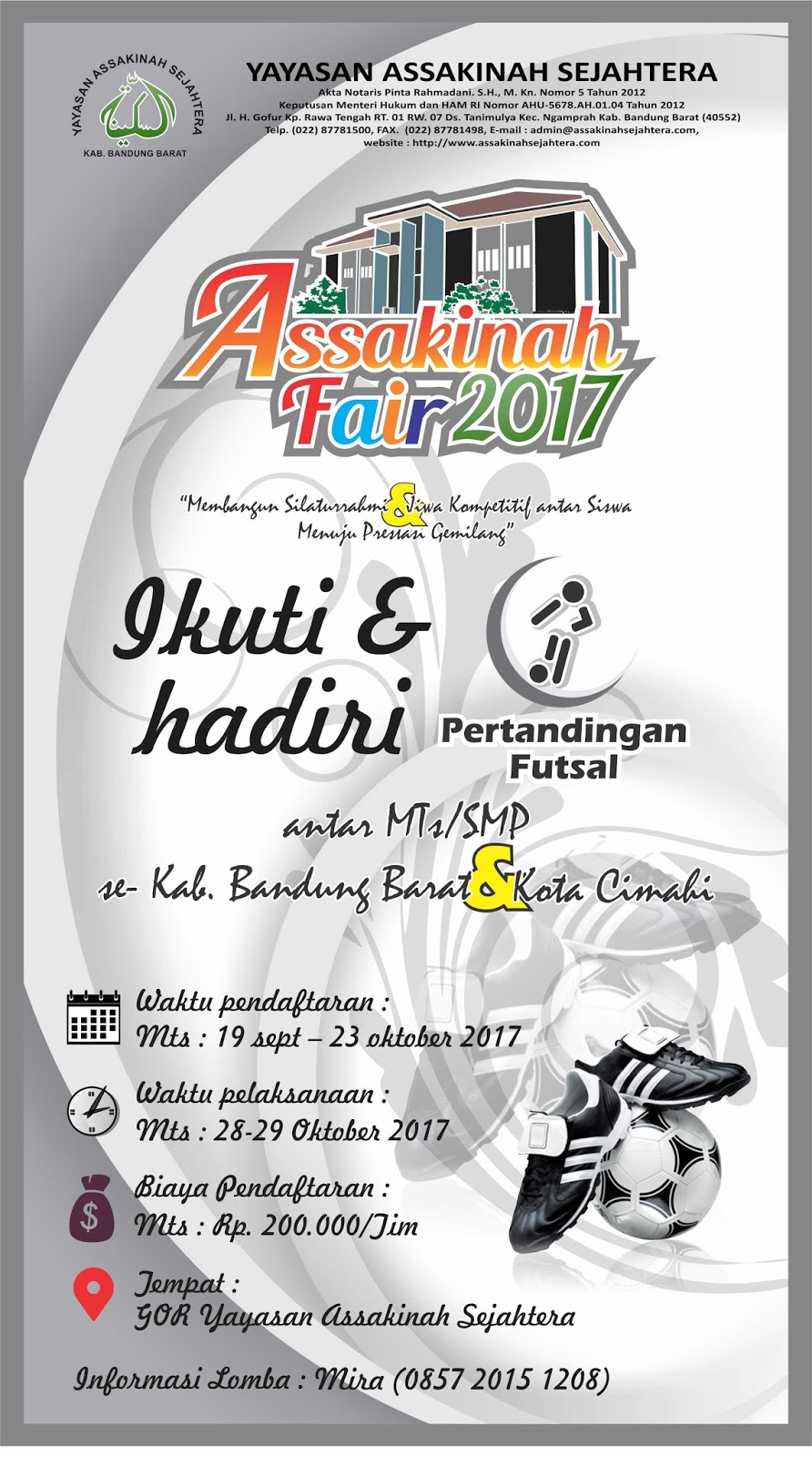 20+ Koleski Terbaru Pamflet Lomba Futsal Antar Kelas