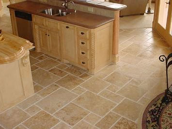 trend home interior design 2011: Travertine Tile Interior Pictures Design