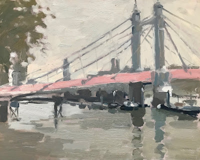 #253 ‘Morning Light Albert Bridge’ 8×10″