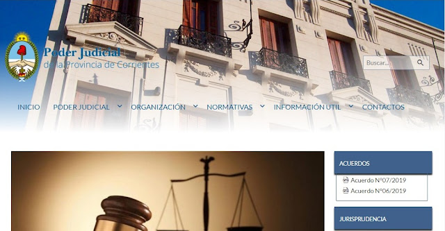 Página oficial del Poder Judicial