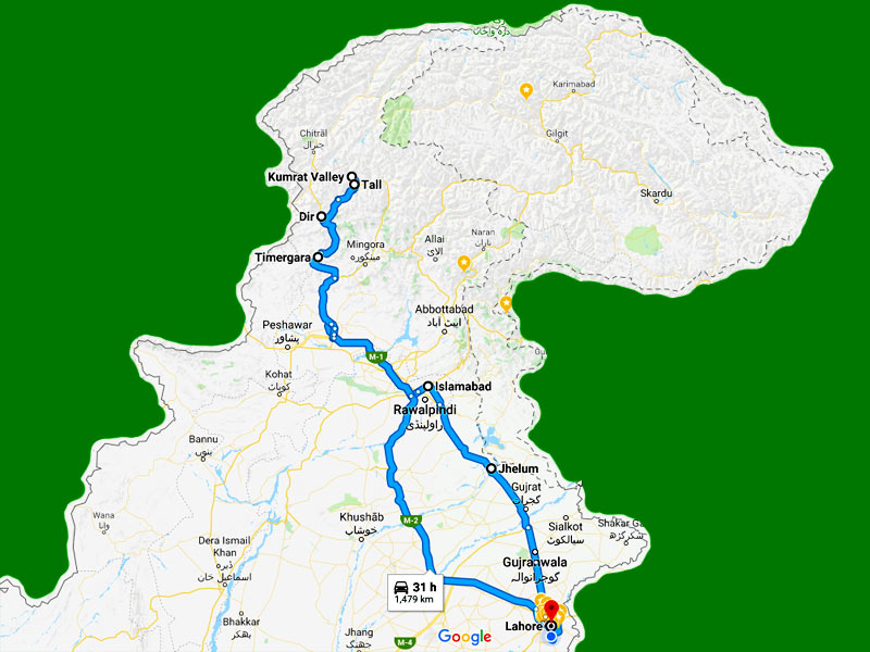Kumrat Valley Map From Islamabad Couple Camping Test Blog