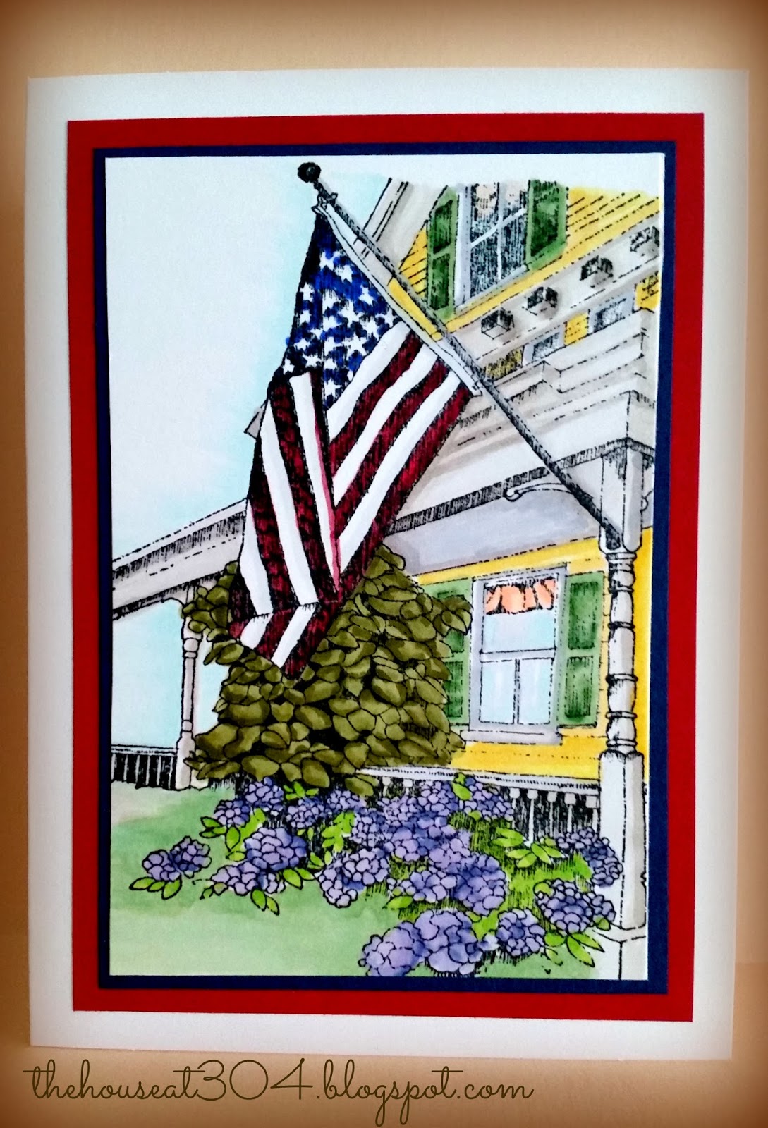 The House at 304 Porch Flag