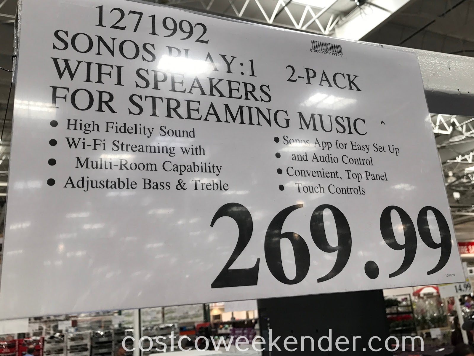 sonos play one costco