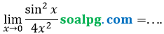 soal limit sin mendekati nol