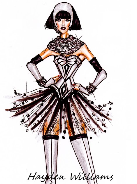 Hayden Williams Fashion Illustrations: ‎'Queen of The Night' by Hayden ...