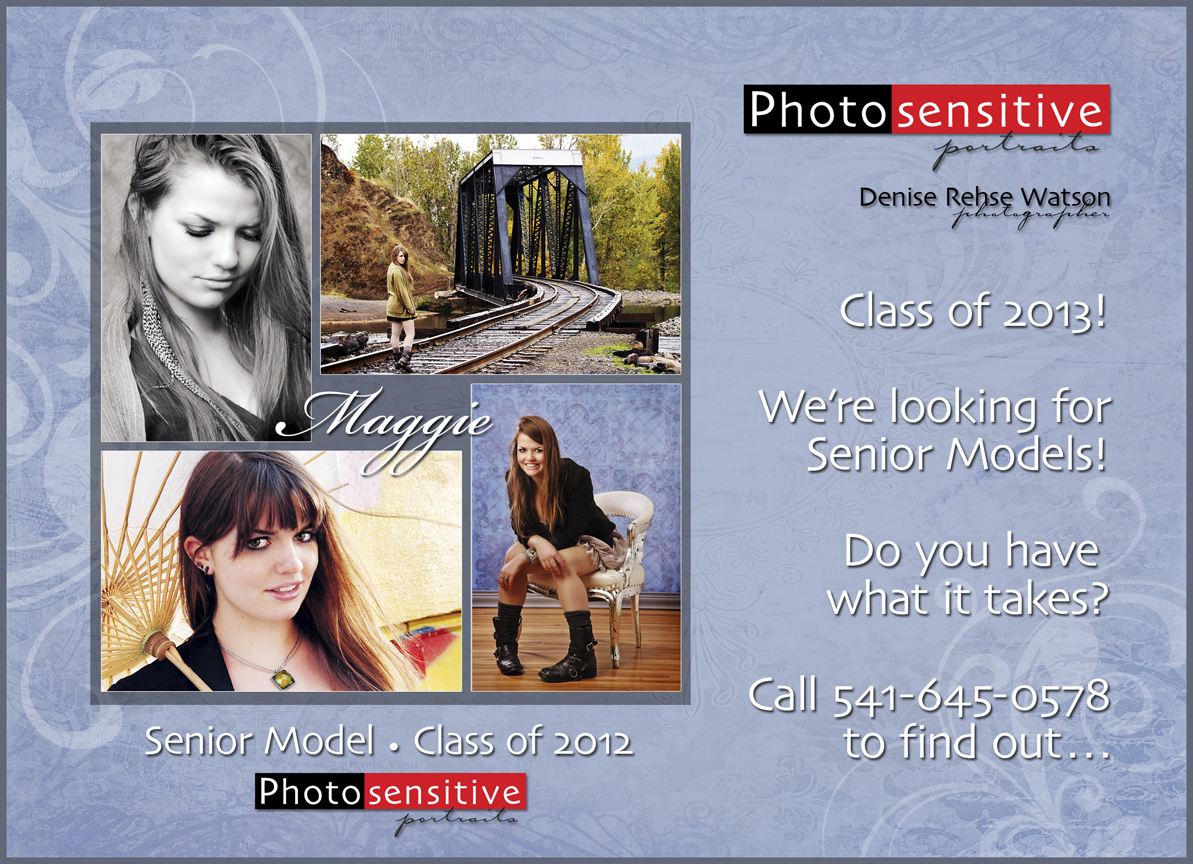 Photosensitive Portraits: 2013 SENIOR MODELS WANTED