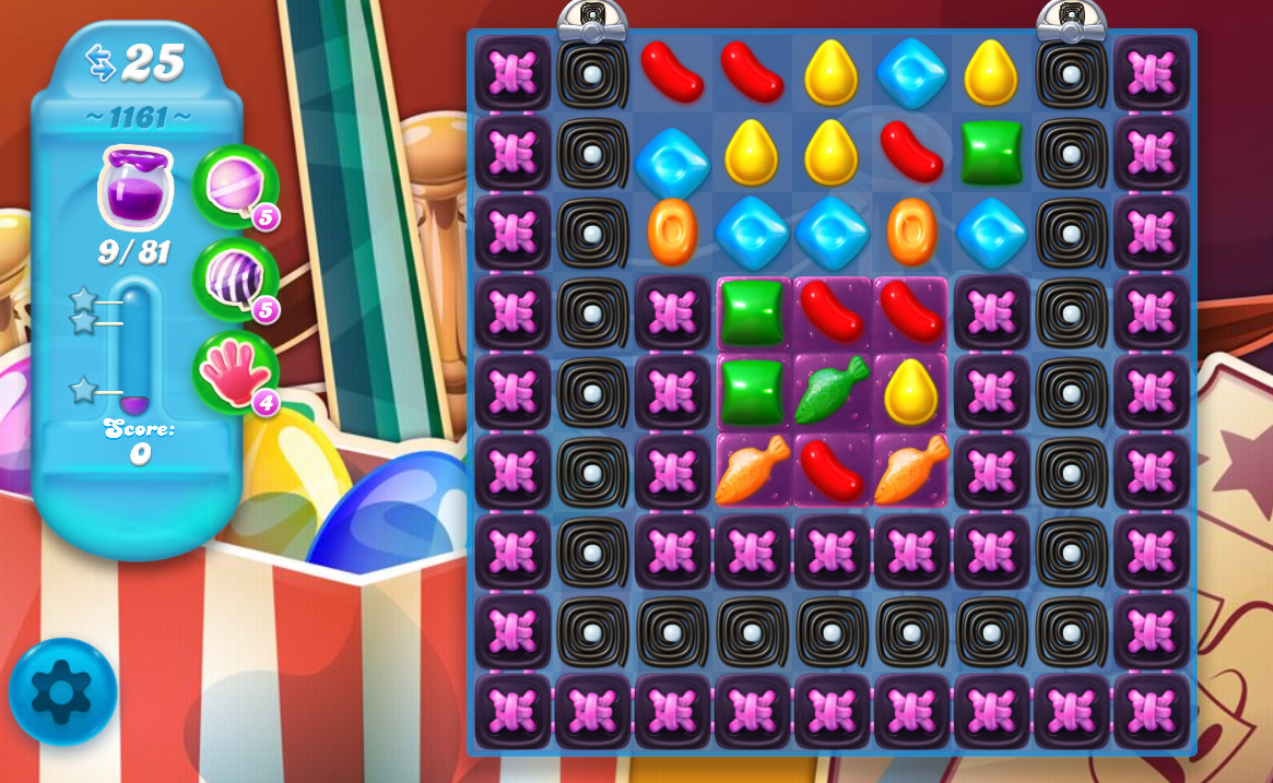 Candy Crush Soda Saga level 1161 Candy Crush Soda Saga level 1161