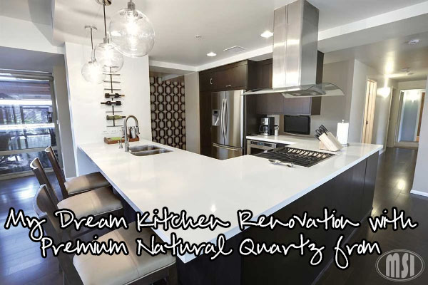 Dream Kitchen Renovation with Premium Natural Quartz from MSI
